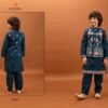 Beautiful Clleora Nazrana Kids Viscose Silk Embroidered Work Kurta Pant And Koti Wholesale 2026