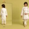 Beautiful Clleora Nazrana Kids Viscose Silk Embroidered Work Kurta Pant And Koti Wholesale 2026