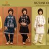 Beautiful Clleora Nazrana Kids Viscose Silk Embroidered Work Kurta Pant And Koti Wholesale 2026
