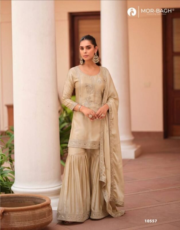 Stylish Aashirwad Mor Bagh Mohini Silk Satin Designer Salwar Kameez Suits Wholesale 2026