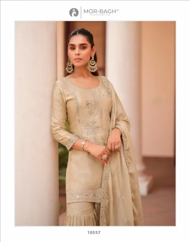 Stylish Aashirwad Mor Bagh Mohini Silk Satin Designer Salwar Kameez Suits Wholesale 2026