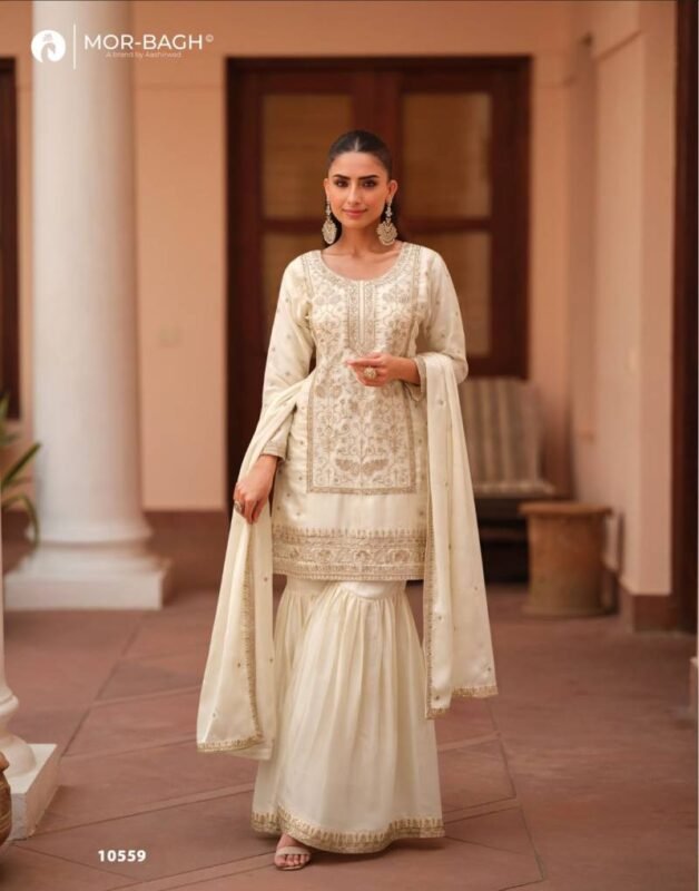Stylish Aashirwad Mor Bagh Mohini Silk Satin Designer Salwar Kameez Suits Wholesale 2026