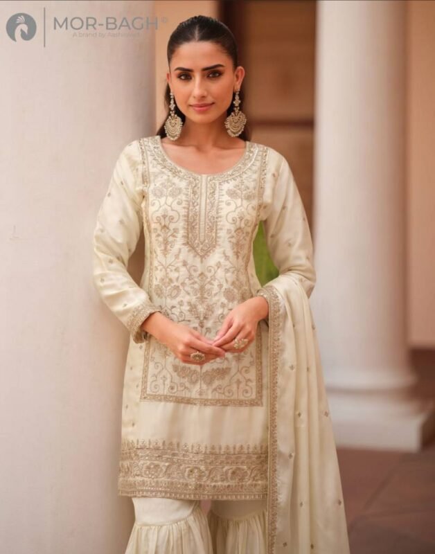 Stylish Aashirwad Mor Bagh Mohini Silk Satin Designer Salwar Kameez Suits Wholesale 2026