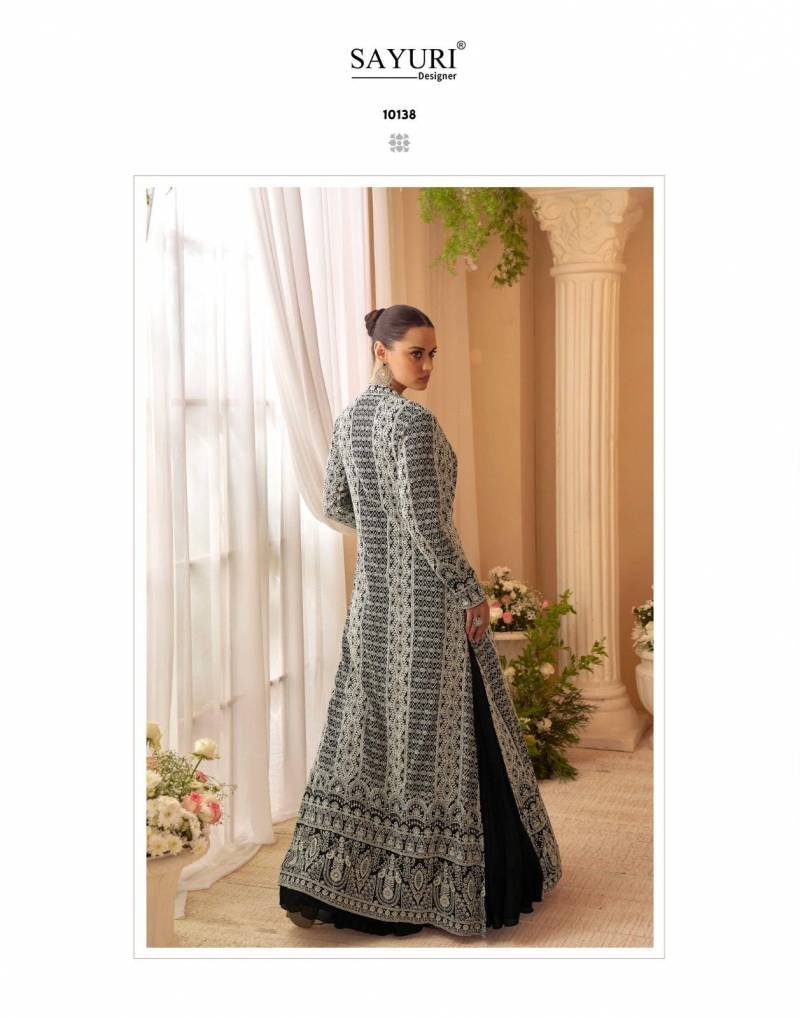 Buy Sayuri Kasmira Chinon Silk Embroidered Designer Gown Collection Wholesale 2026