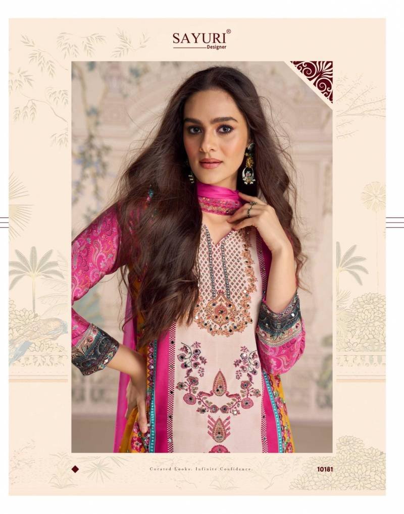 Stylish Sayuri Kirti Crep Silk Mirror Work Designer Salwar Kameez Collection Wholesale 2026