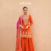 Buy Aashirwad Aruna Chinon Silk Designer Salwar Suit Collection Wholesale 2026