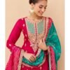 Buy Aashirwad Aruna Chinon Silk Designer Salwar Suit Collection Wholesale 2026