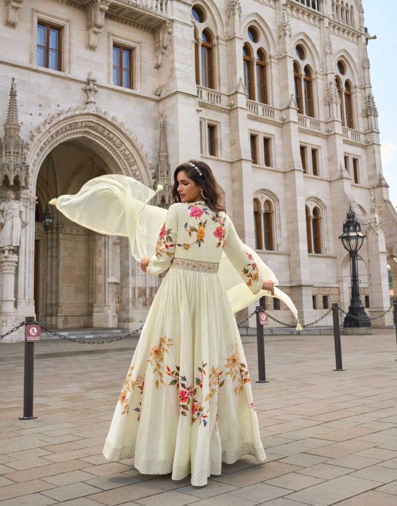 Buy Sayuri Jhalak Crush Silk Embroidered Designer Gown Collection Wholesale 2026