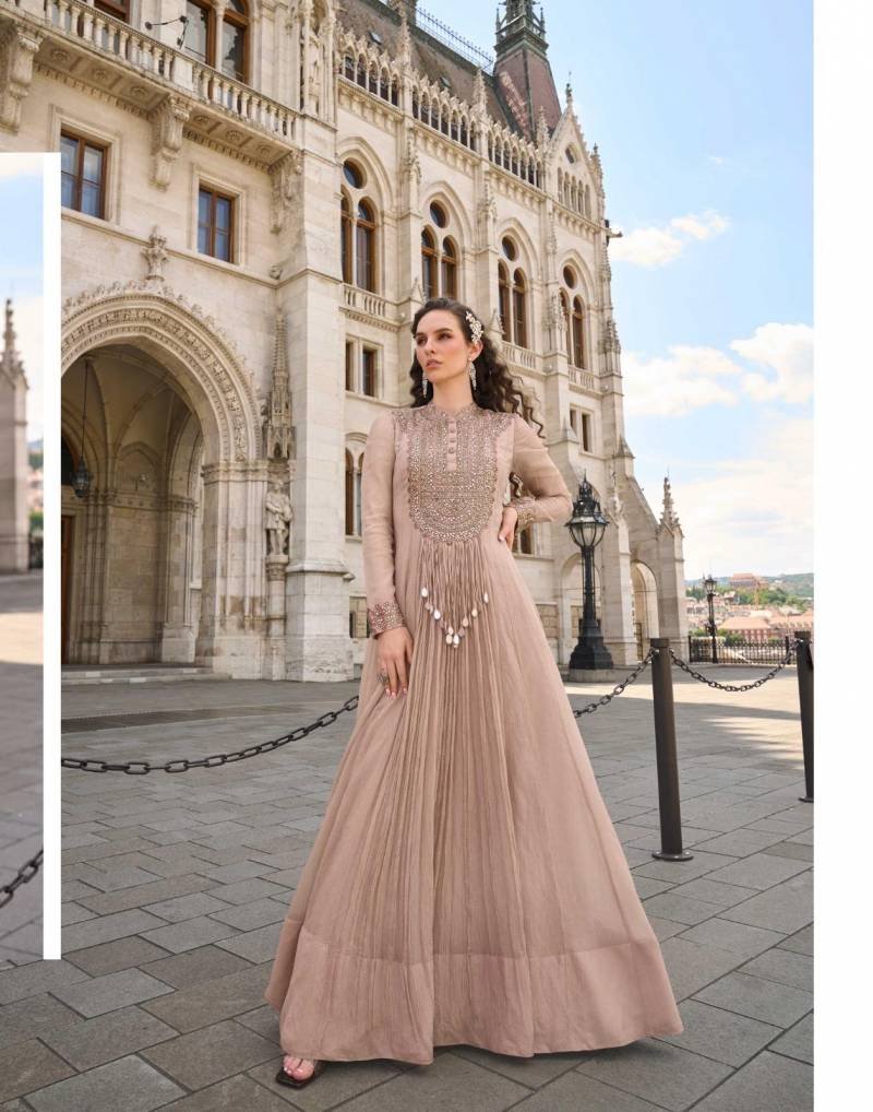 Buy Sayuri Jhalak Crush Silk Embroidered Designer Gown Collection Wholesale 2026