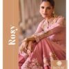 Sayuri Rosy Chinon Embroidered Designer Wear Top Bottom And Shrug Wholesale