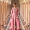 Launching Sayuri Rosy Chinon Embroidered Designer Wear Top Bottom And Shrug Wholesale 2026