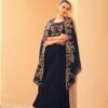 Launching Sayuri Rosy Chinon Embroidered Designer Wear Top Bottom And Shrug Wholesale 2026
