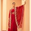 Launching Sayuri Rosy Chinon Embroidered Designer Wear Top Bottom And Shrug Wholesale 2026