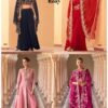 Launching Sayuri Rosy Chinon Embroidered Designer Wear Top Bottom And Shrug Wholesale 2026