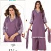 Beautiful Blue Hills Ria Rayon With Thread Work Kurti Pant And Dupatta Wholesale 2026