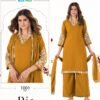 Beautiful Blue Hills Ria Rayon With Thread Work Kurti Pant And Dupatta Wholesale 2026