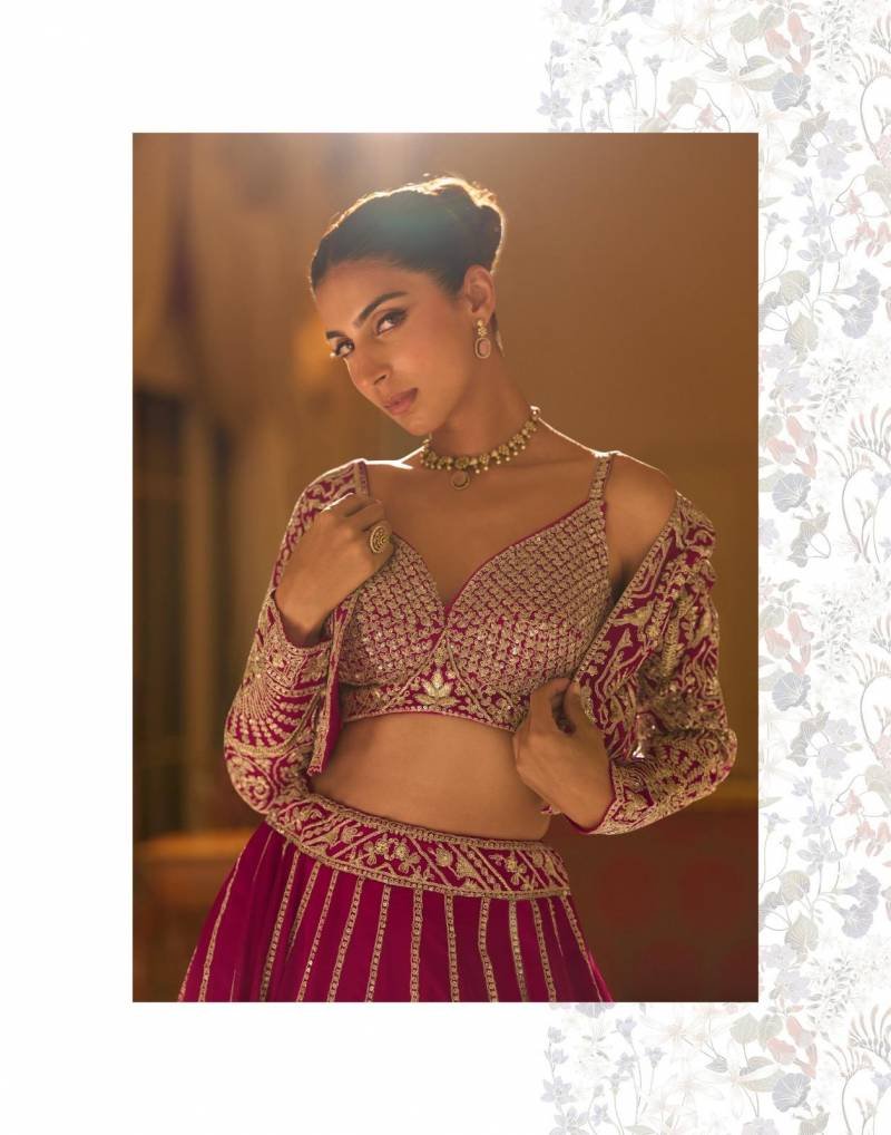 Beautiful Sayuri Kamini Georgette Embroidered Stylish Designer Lehenga Choli Wholesale 2026