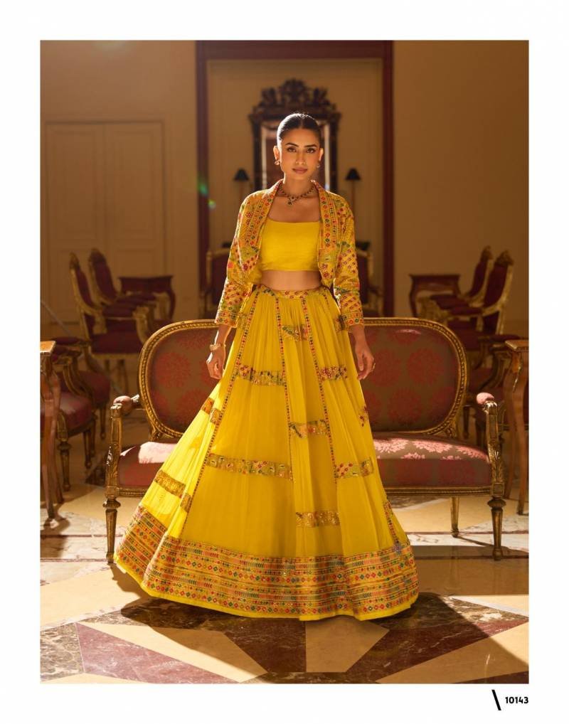 Beautiful Sayuri Kamini Georgette Embroidered Stylish Designer Lehenga Choli Wholesale 2026