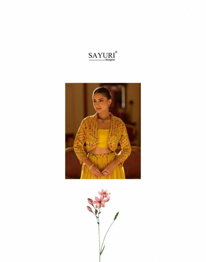 Beautiful Sayuri Kamini Georgette Embroidered Stylish Designer Lehenga Choli Wholesale 2026