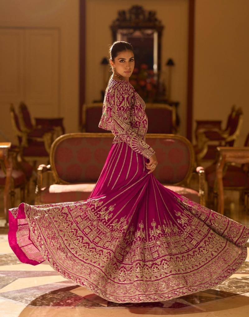 Beautiful Sayuri Kamini Georgette Embroidered Stylish Designer Lehenga Choli Wholesale 2026