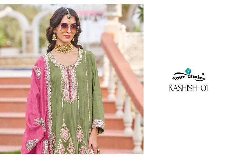 Buy Your Choice Kashish Vol 1 Chinon Designer Salwar Kameez Collection Wholesale 2026