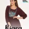 Blue Hills Kiara Vol 18 Rayon Wrinkle Embroidery Work Top Collection Wholesale