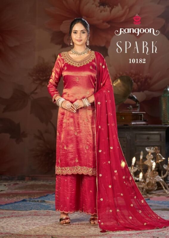 Buy Rangoon Spark Viscose Simmer Fancy Work Designer Salwar Kameez Wholesale 2026