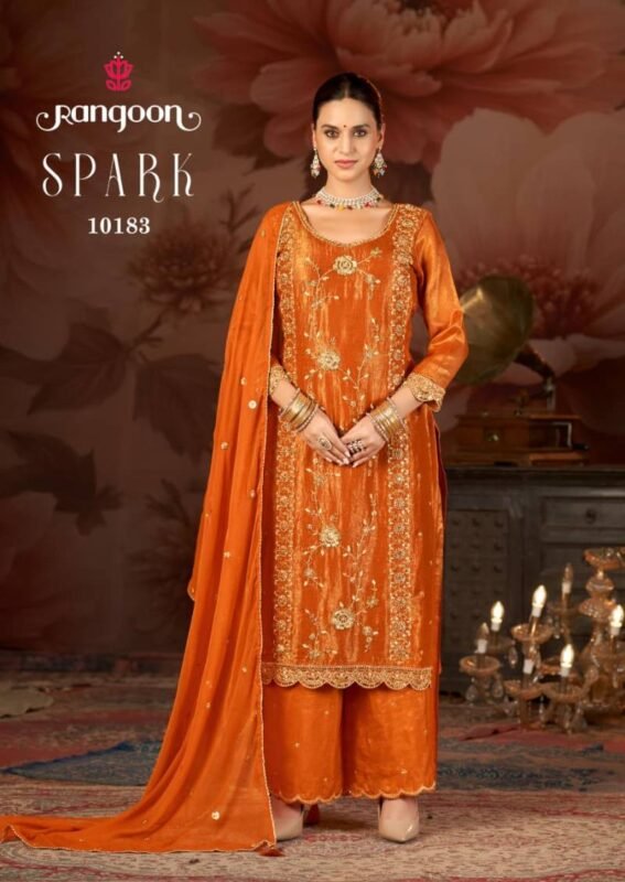 Buy Rangoon Spark Viscose Simmer Fancy Work Designer Salwar Kameez Wholesale 2026