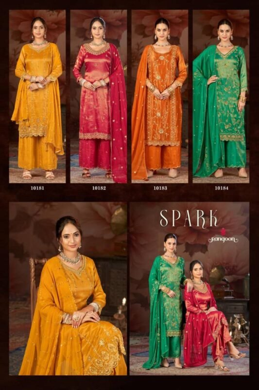 Buy Rangoon Spark Viscose Simmer Fancy Work Designer Salwar Kameez Wholesale 2026