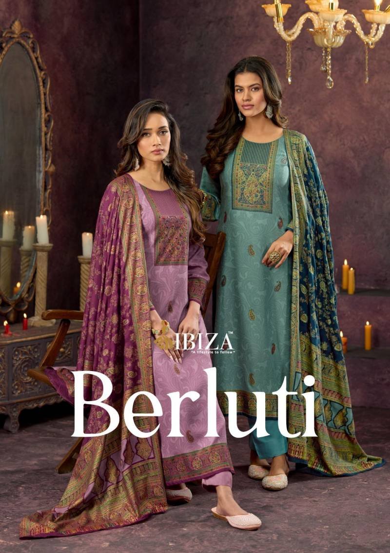 Ibiza Berluti Viscose Pashmina Digital Print Work Salwar Kameez Wholesale
