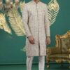 Latest Sumi 4011 To 4014 Series Art Silk Embroidery Wedding Wear Sherwani Wholesale 2026