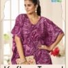 Blue Hills Kaftan Trend Vol 3 Crape Print Top And Bottom Collection Wholesale