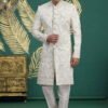 Sumi 4027 To 4032 Series Art Silk Wedding Wear Mens Wear Sherwani Wholesale