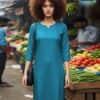 Stylish Blue Hills Solitaire Rayon Daily Wear Kurti Wholesale 2026