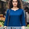 Blue Hills Solitaire Rayon Daily Wear Kurti Wholesale