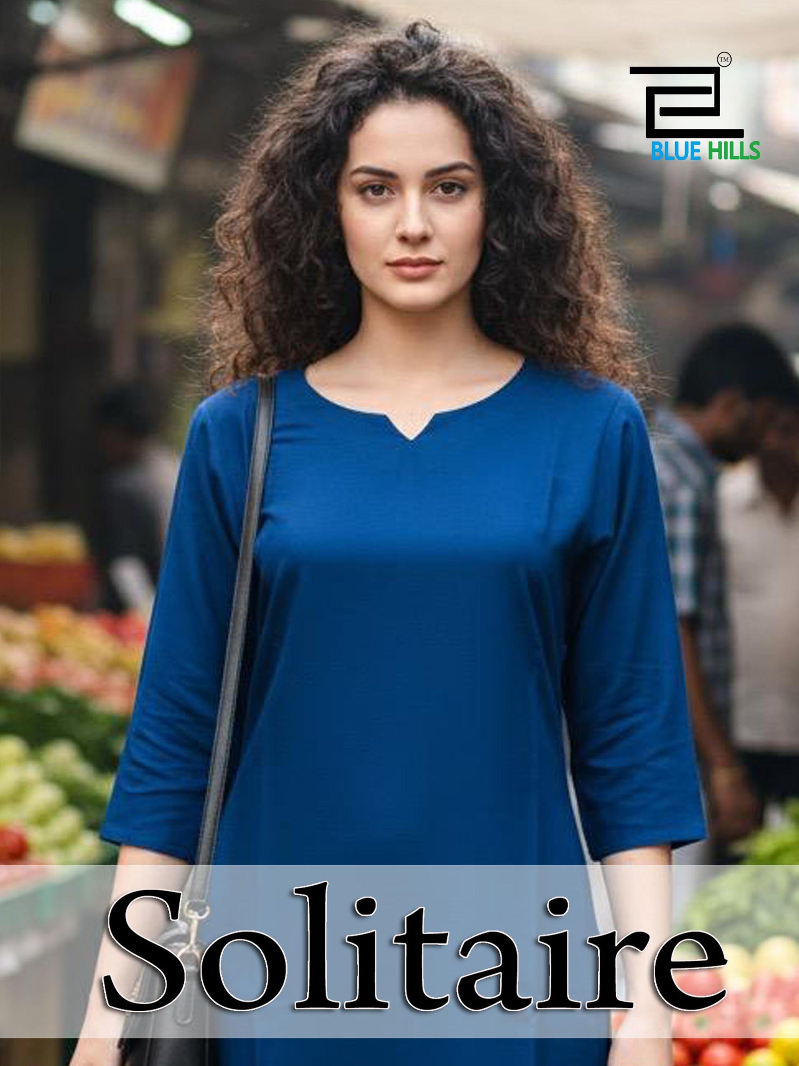 Blue Hills Solitaire Rayon Daily Wear Kurti Wholesale
