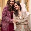 Sayuri Belina Silk Stylish Festival Wear Embroidered Gown And Jacket Wholesale