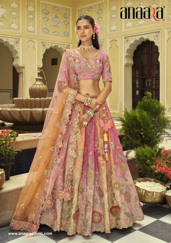 Stylish Tathastu Anaara Readymade Silk Lehenga With Embroidery Work Wholesale 2026