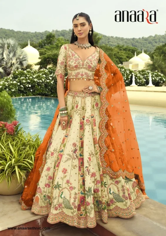 Stylish Tathastu Anaara Readymade Silk Lehenga With Embroidery Work Wholesale 2026