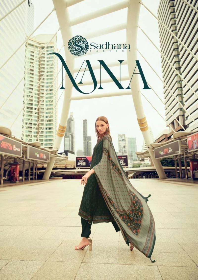 Sadhana Nana Viscose Pashmina Digital Printed Work Salwar Kameez Wholesale