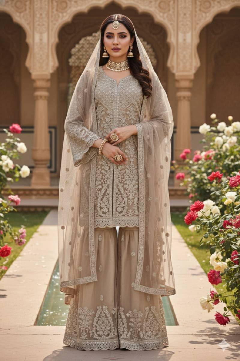 Kb 4104 Net With Embroidered Worked Premium Salwar Kameez Wholesale