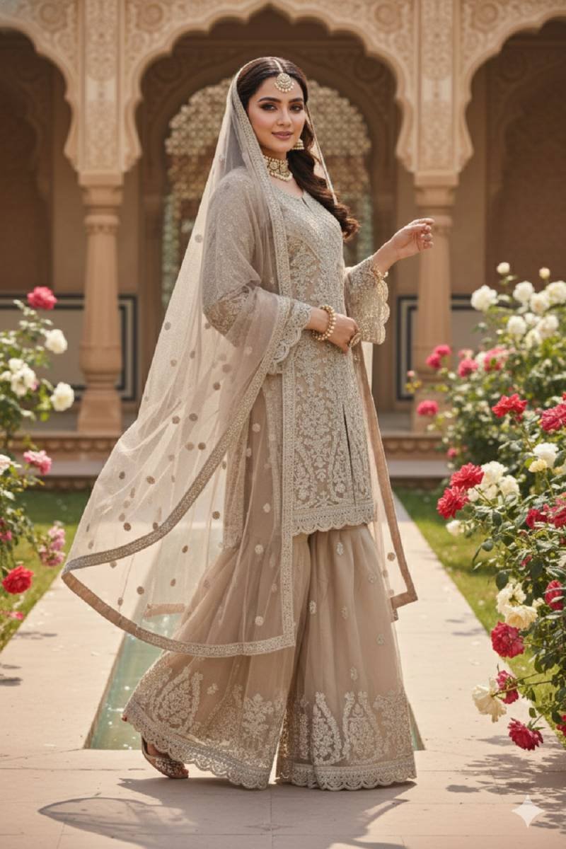 Kb 4104 Net With Embroidered Worked Premium Salwar Kameez Wholesale