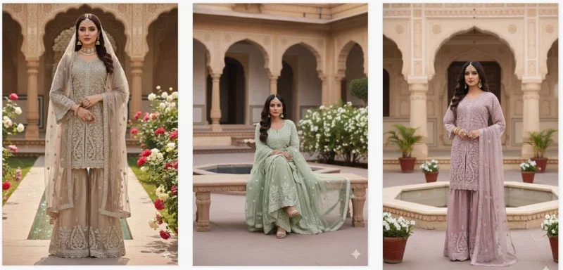 Kb 4104 Net With Embroidered Worked Premium Salwar Kameez Wholesale