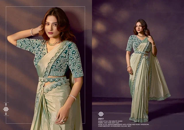 Buy Mahotsav Celeste Designer Party Wear With Readymade Blouse Saree Collection Wholesale 2026