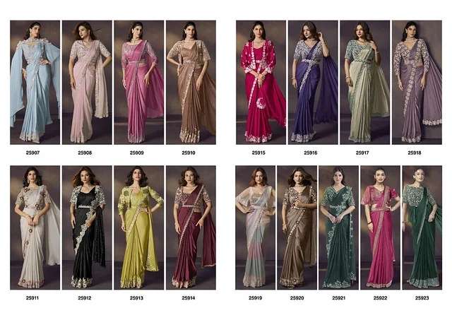 Buy Mahotsav Celeste Designer Party Wear With Readymade Blouse Saree Collection Wholesale 2026