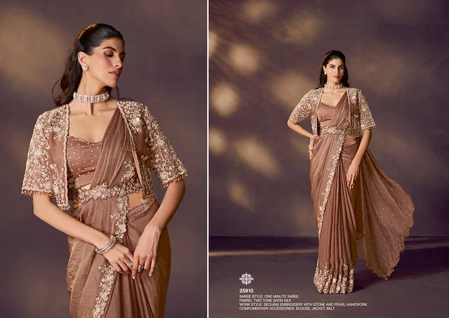 Buy Mahotsav Celeste Designer Party Wear With Readymade Blouse Saree Collection Wholesale 2026