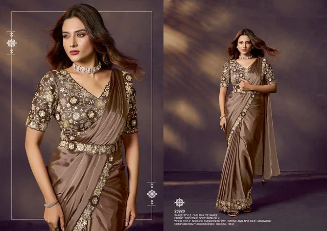 Buy Mahotsav Celeste Designer Party Wear With Readymade Blouse Saree Collection Wholesale 2026