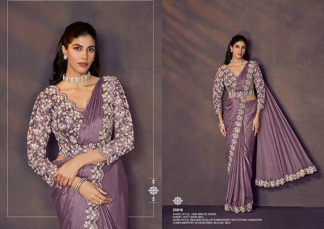 Buy Mahotsav Celeste Designer Party Wear With Readymade Blouse Saree Collection Wholesale 2026