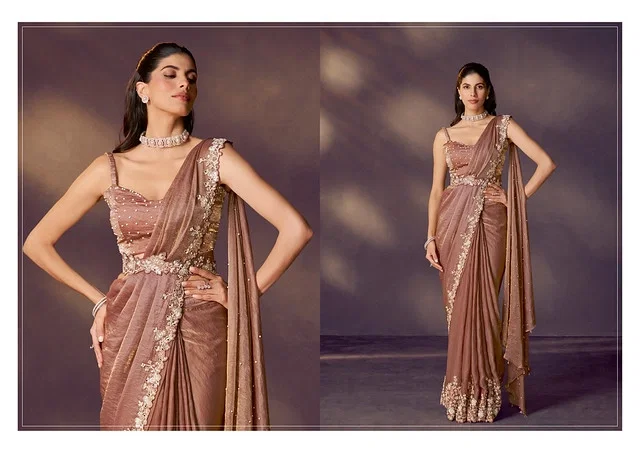 Buy Mahotsav Celeste Designer Party Wear With Readymade Blouse Saree Collection Wholesale 2026