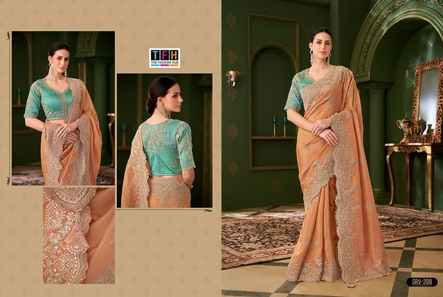 Latest Tfh Sarvaratna vol 2 Heavy Partywear Silk Saree Collection Wholesale 2026
